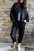 Nuk Stretch Velour Tapered Pant Black /16=